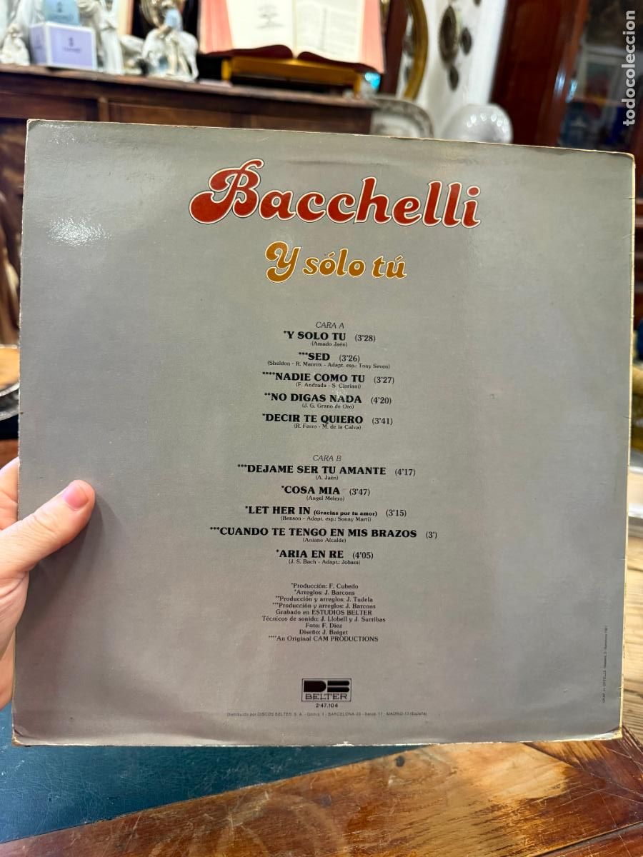Discos de vinilo: LP BACHELLI - Y SOLO TU - Foto 2