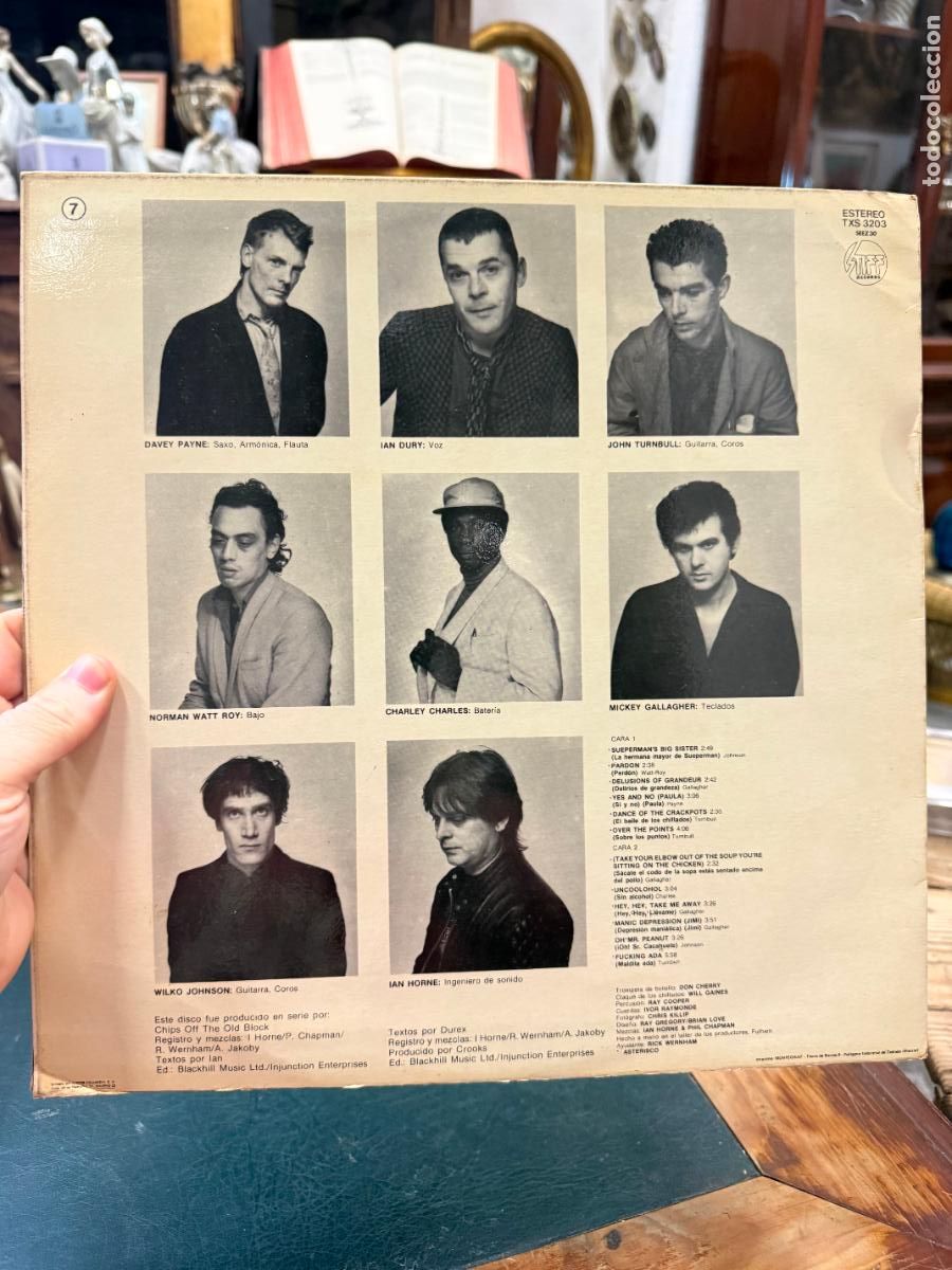 Discos de vinilo: LP IAN DURY & THE BLOCKHEADS - RISAS - Foto 2