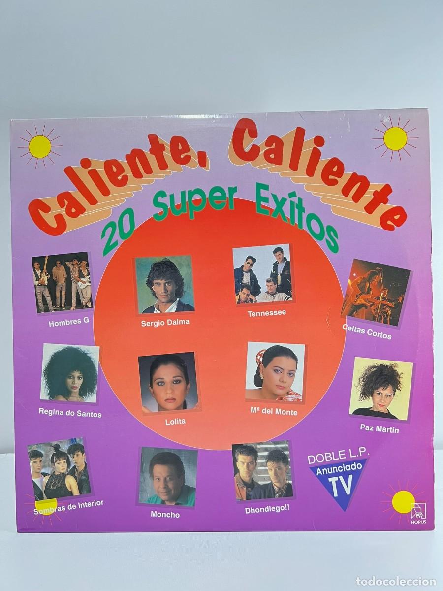 Discos de vinilo: CALIENTE CALIENTE (LP) 20 SUPER EXITOS - A&Ntilde;O 1991 - DOBLE DISCO - Foto 1