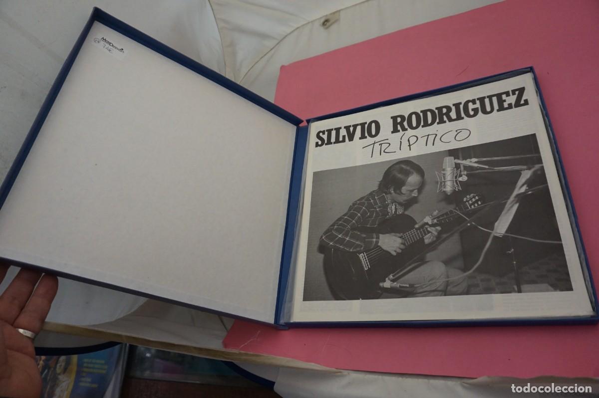 Discos de vinilo: LP - SILVIO RODRIGUEZ - TRIPTICO - 3 LPS COMO NUEVOS - Foto 2
