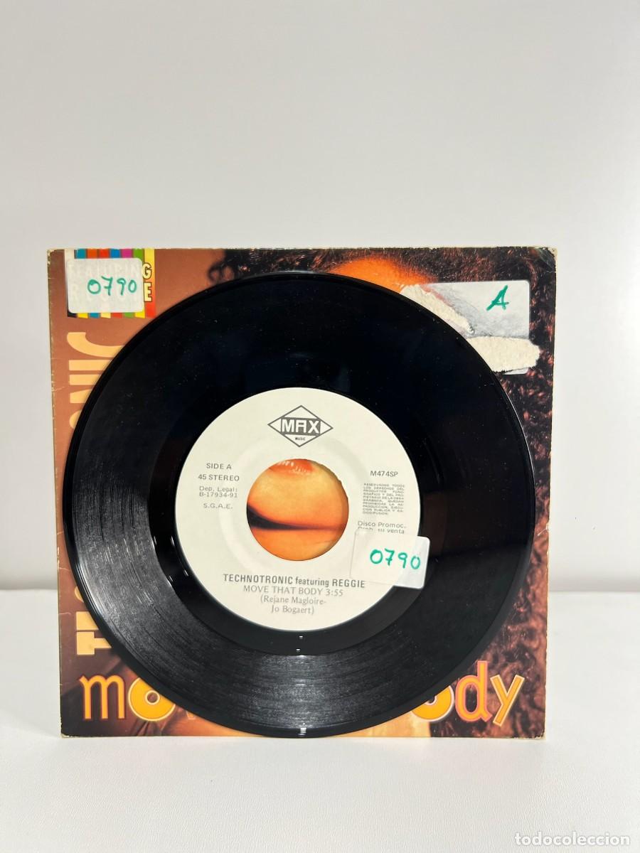 Discos de vinilo: TECHNOTRONIC (SINGLE) MOVE THAT BODY - A&Ntilde;O 1991 - PROMOCIONAL - Foto 3