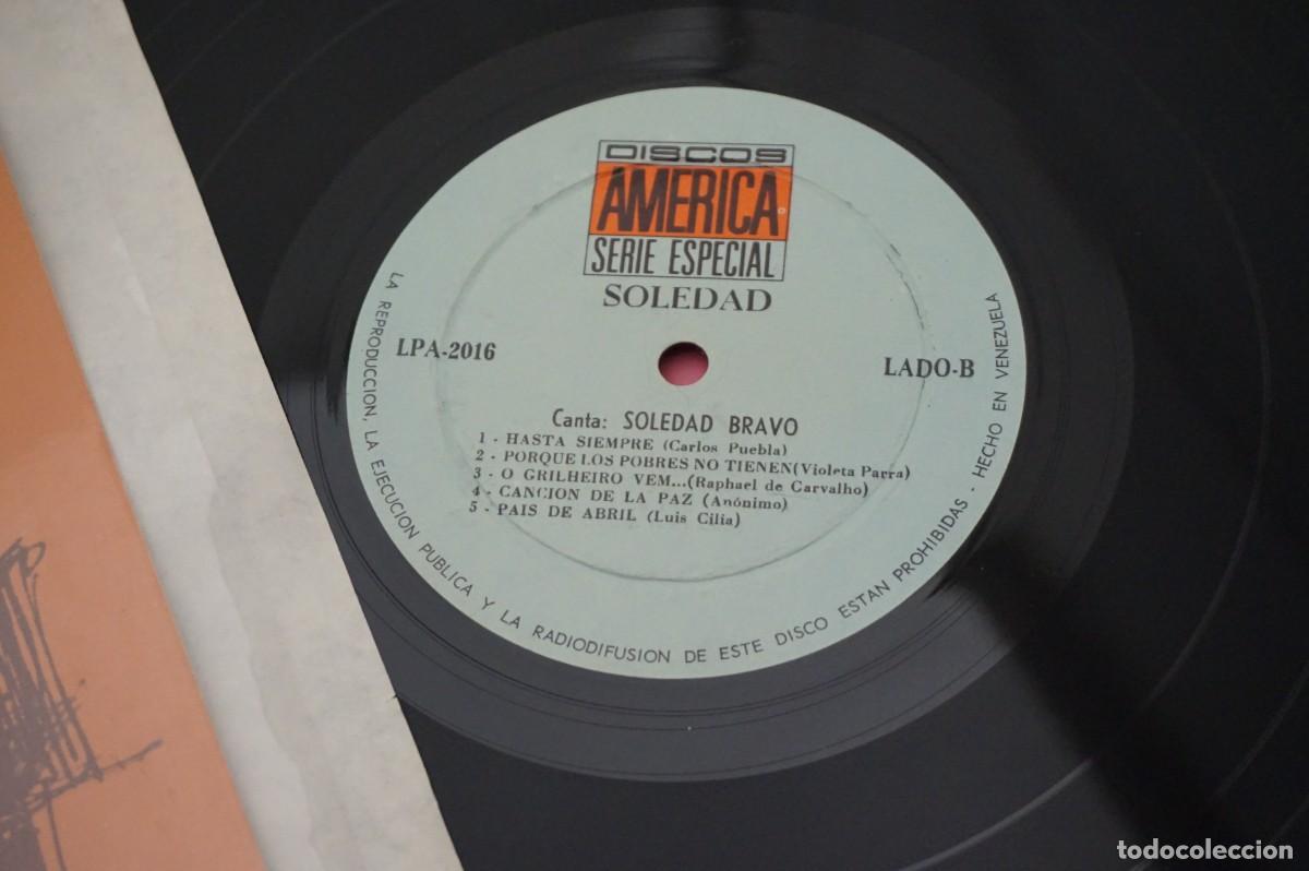 Discos de vinilo: LP - SOLEDAD BRAVO - SOLEDAD - DISCO COMO NUEVO - Foto 3