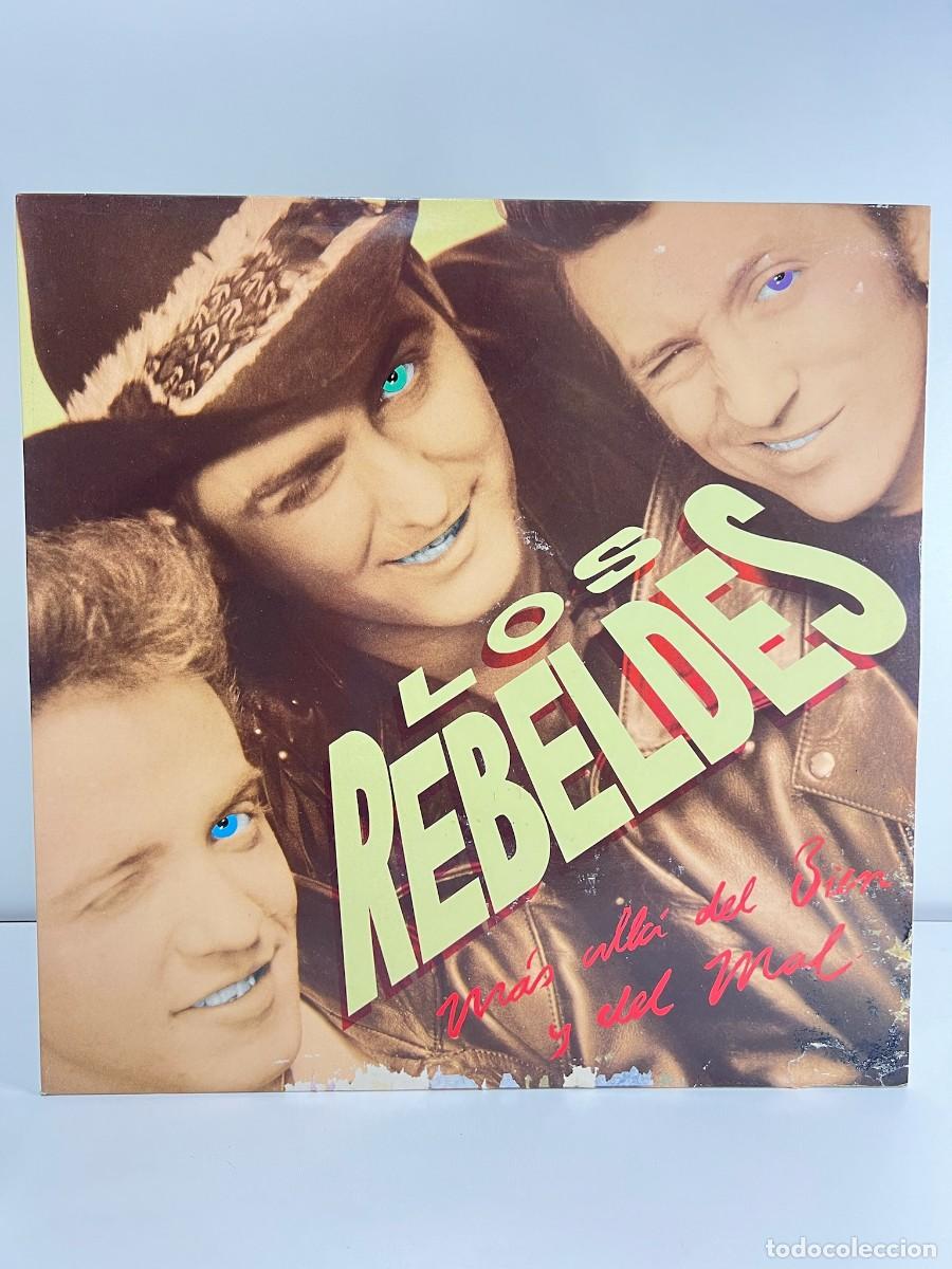 Discos de vinilo: LOS REBELDES (LP) MAS ALLA DEL BIEN Y DEL MAL - A&Ntilde;O 1988 - HOJA CON LETRAS