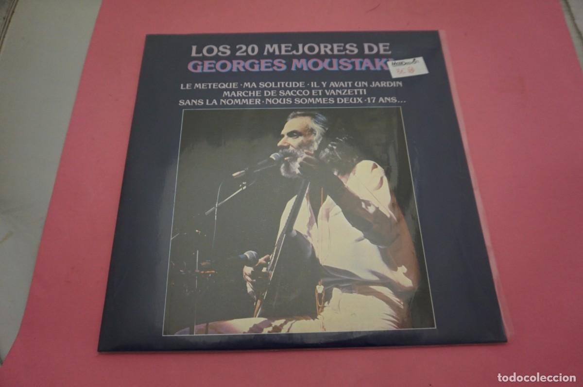 Discos de vinilo: LP - LOS 20 MEJORES DE GEORGES MOUSTAKI - DOBLE LP COMO NUEVOS