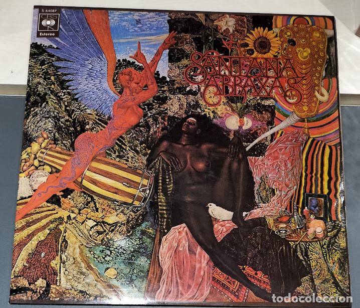 Disques de vinyle: Santana &lrm;- Abraxas - LP CBS &lrm;ref. S 64087. Ed. espa&ntilde;ola 1970.