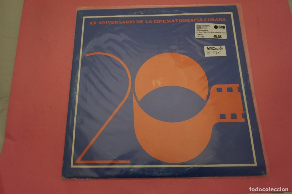 Vinyl records: LP - XX ANIVERSARIO DE LA CINEMATOGRAFIA CUBANA - DISCO COMO NUEVO