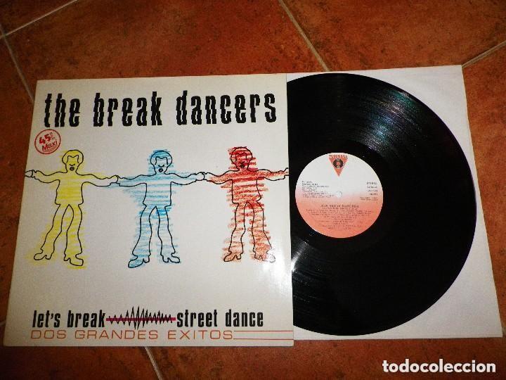 Discos de vinilo: THE BREAK DANCERS Let&acute;s break / Street dance MAXI SINGLE VINILO 1984 ESPA&Ntilde;A 2 TEMAS BREAK HIP HOP