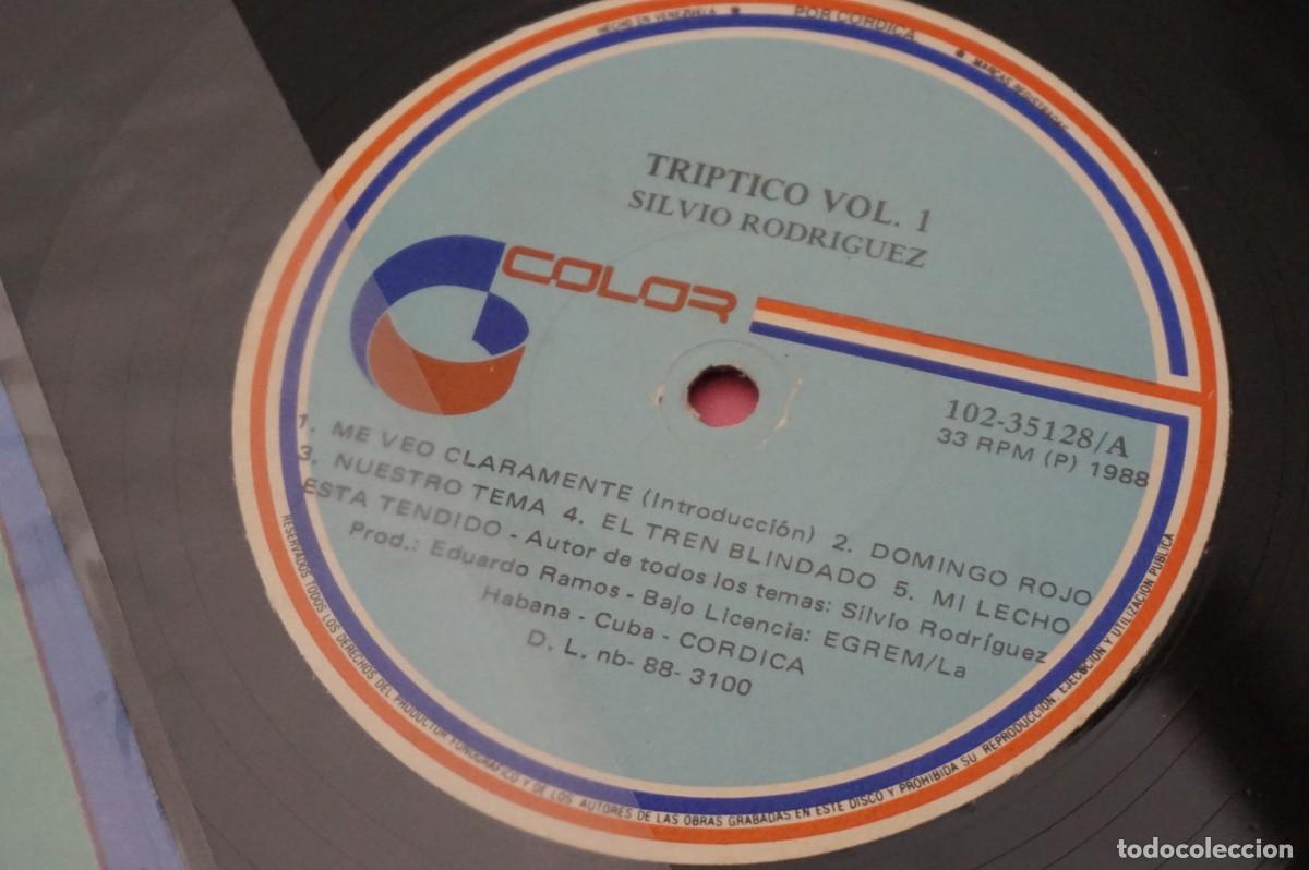 Discos de vinilo: LP - SILVIO RODRIGUEZ - TRIPTICO - VOL. 1 - DISCO COMO NUEVO - Foto 3
