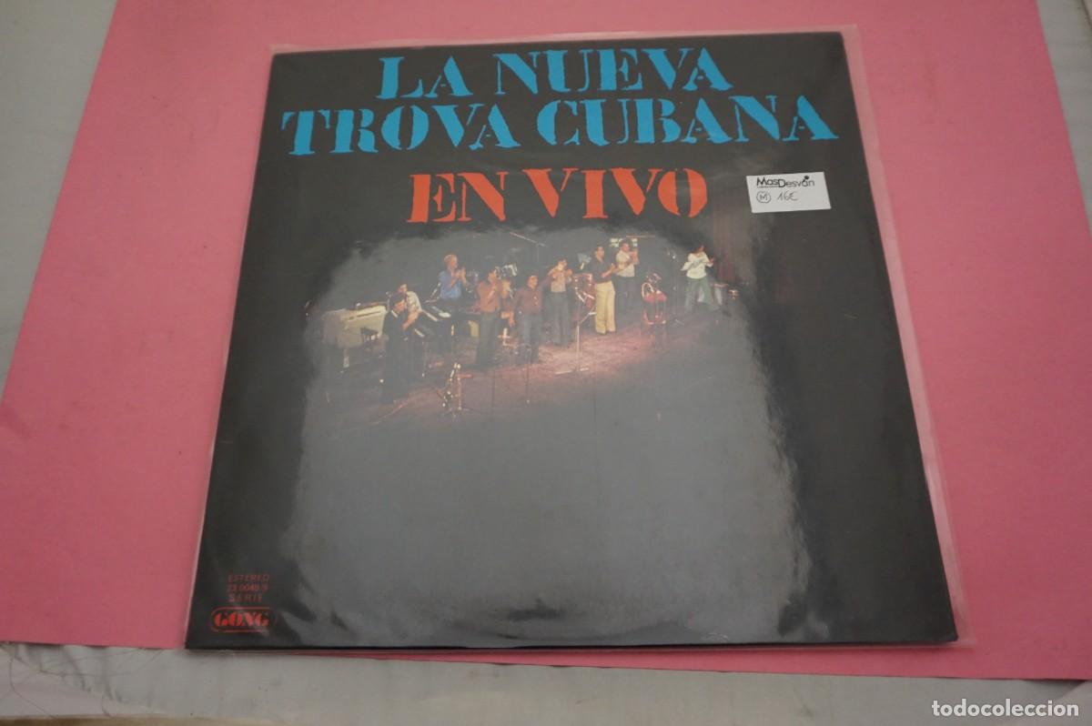 Vinyl records: LP - LA NUEVA TROVA CUBANA - EN VIVO - DISCO COMO NUEVO