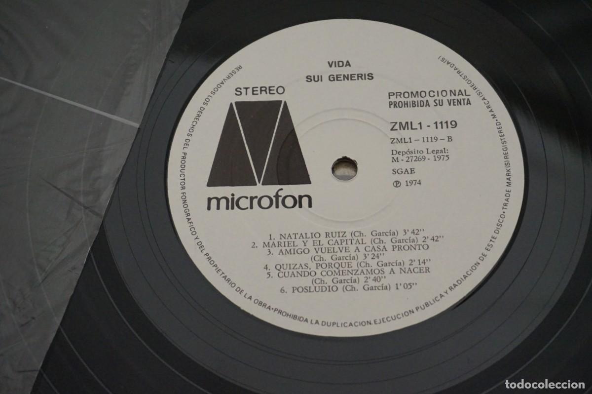 Discos de vinilo: LP - SUI GENERIS - VIDA - DISCO COMO NUEVO - Foto 3