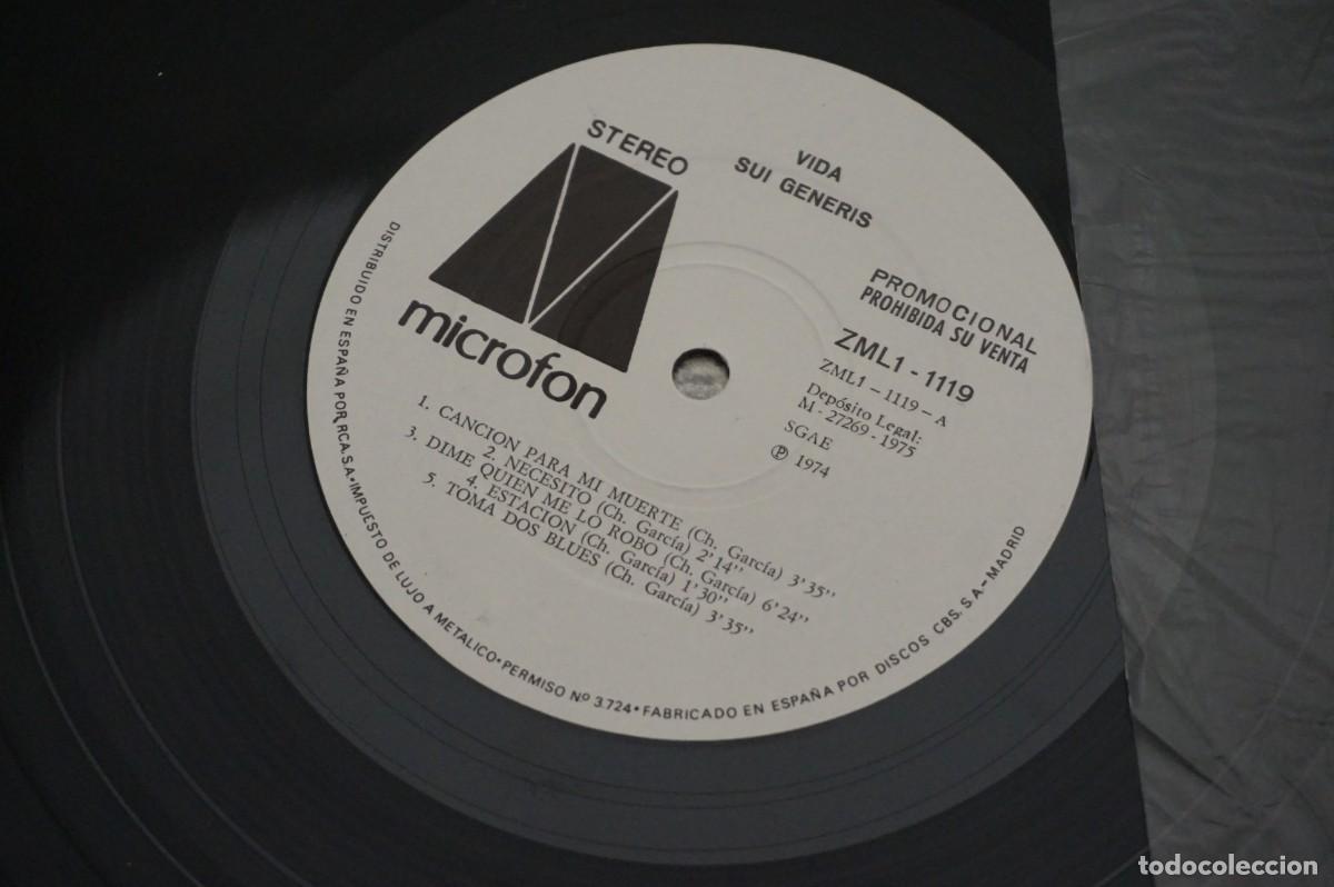 Discos de vinilo: LP - SUI GENERIS - VIDA - DISCO COMO NUEVO - Foto 4