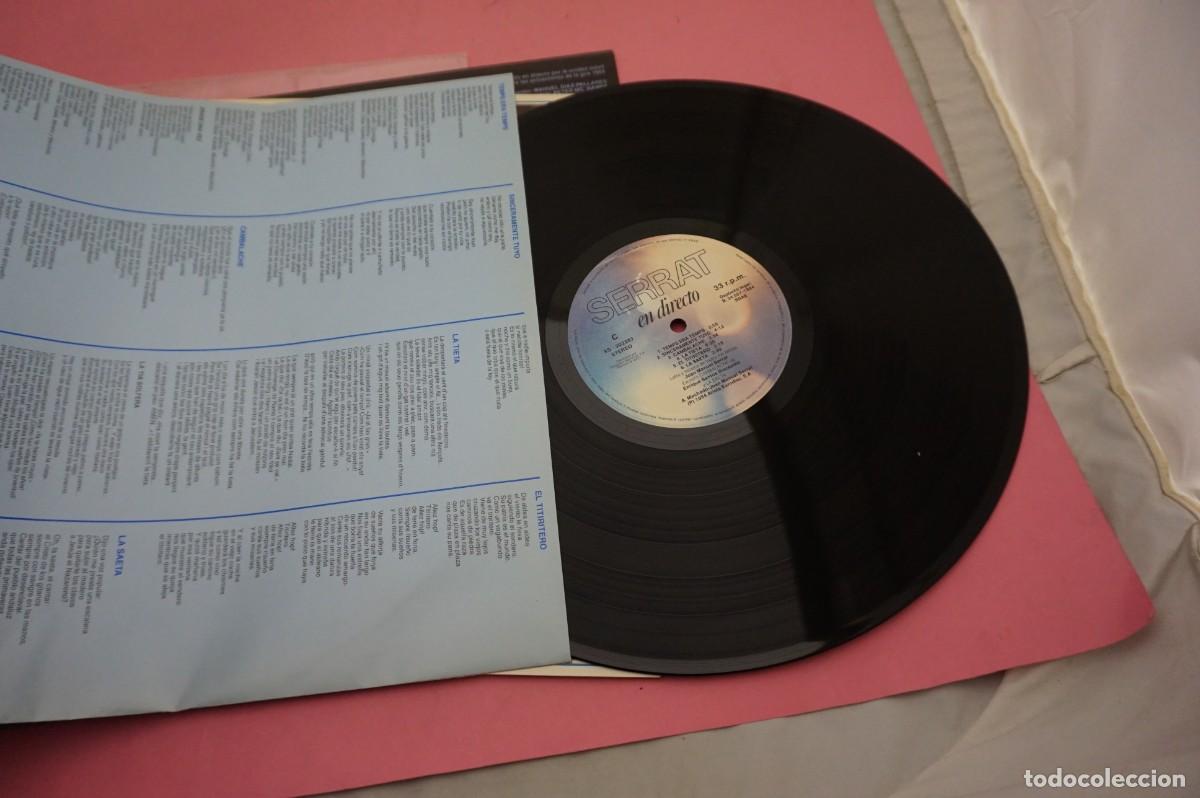 Discos de vinilo: LP - SERRAT - EN DIRECTO - DOBLE LP COMO NUEVOS - Foto 8