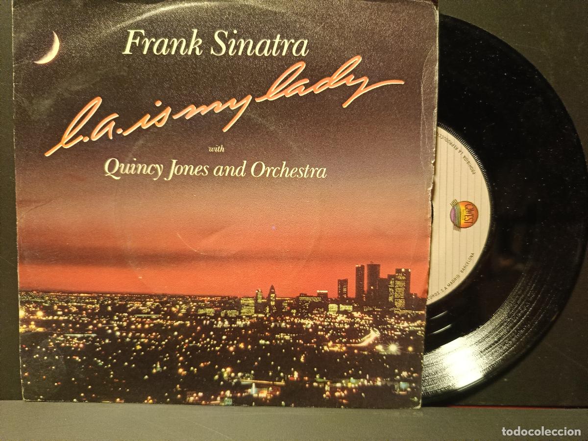 Discos de vinilo: frank sinatra l.a. is my lady with quincy jones and orchestra SINGLE 1984 PEPETO