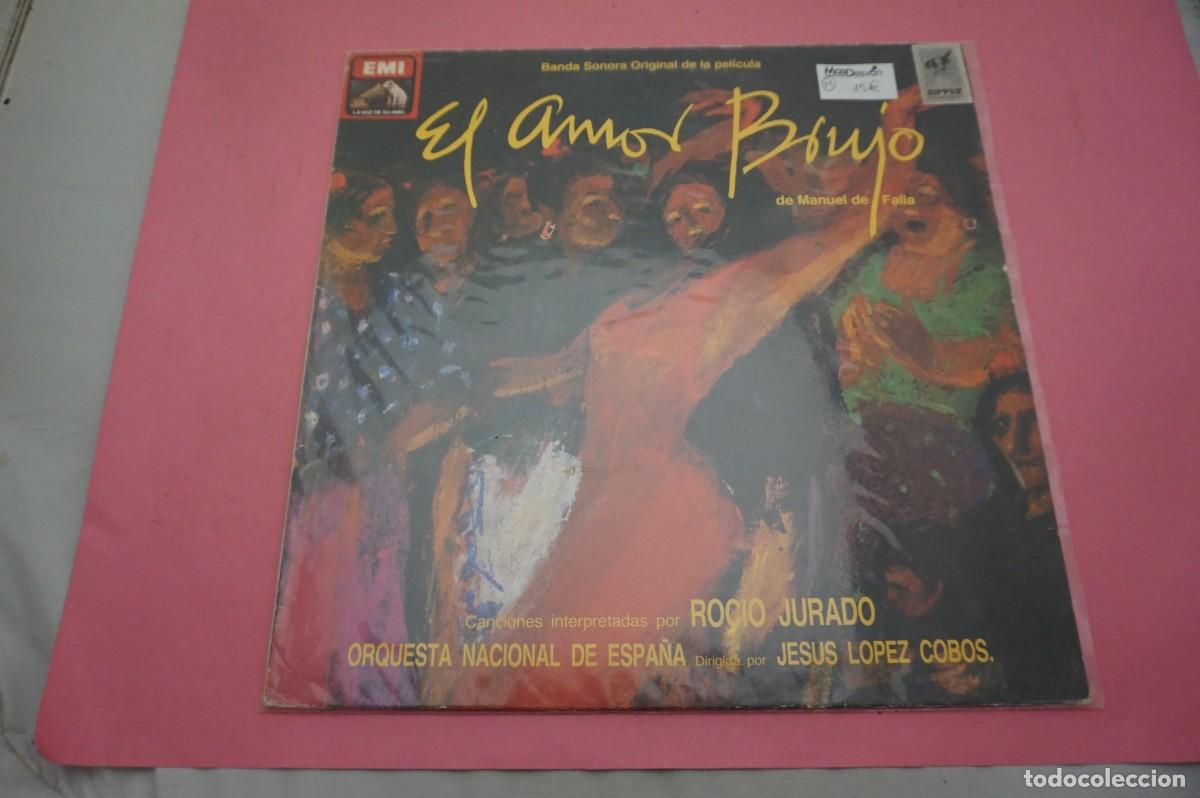 Discos de vinilo: LP - EL AMOR BRUJO - BANDA SONORA ORIGINAL DE LA PELICULA - DISCO COMO NUEVO