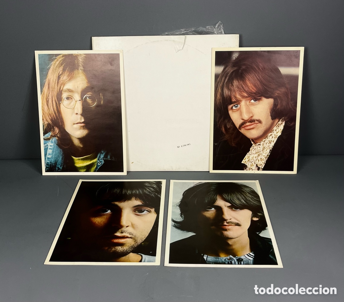 Disques de vinyle: VINILO: WHITE ALBUM THE BEATLES 1968, INCLUYE LAS 4 FOTOS ORIGINALES - DOBLE LP, ODEON