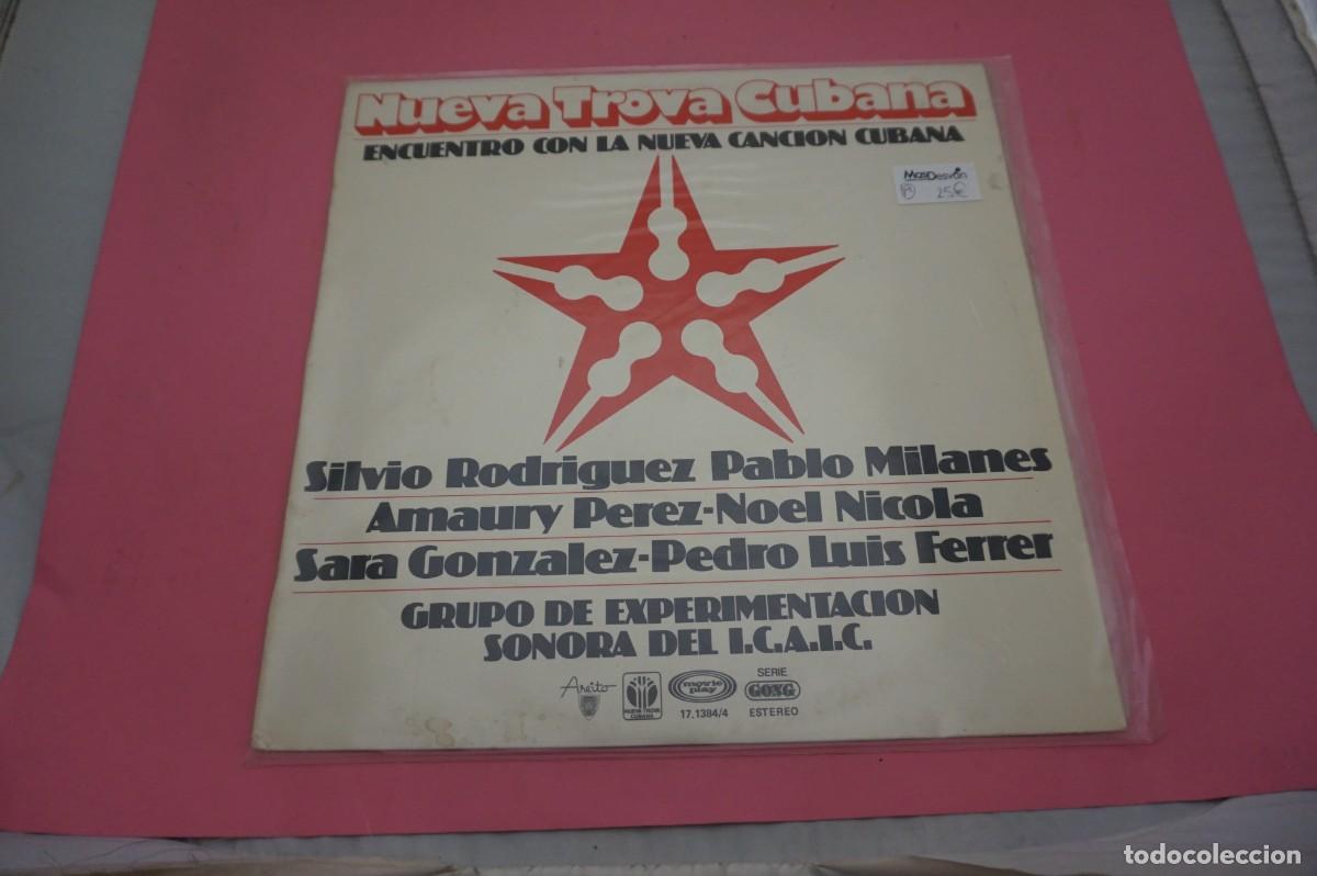 Discos de vinilo: LP - SILVIO RODRIGUEZ / PABLO MILANES - NUEVA TROVA CUBANA - DISCO COMO NUEVO