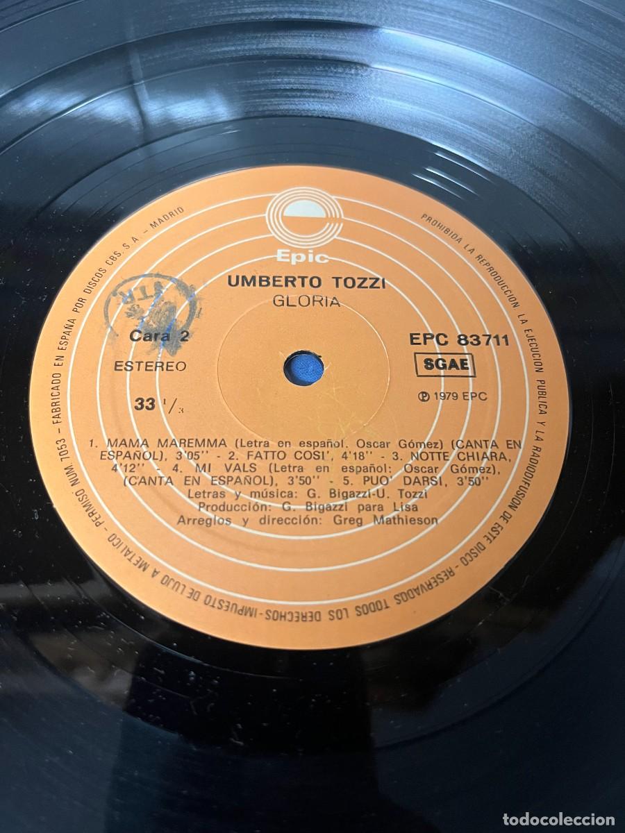 Discos de vinilo: Umberto Tozzi &lrm;&ndash; Gloria - Foto 6