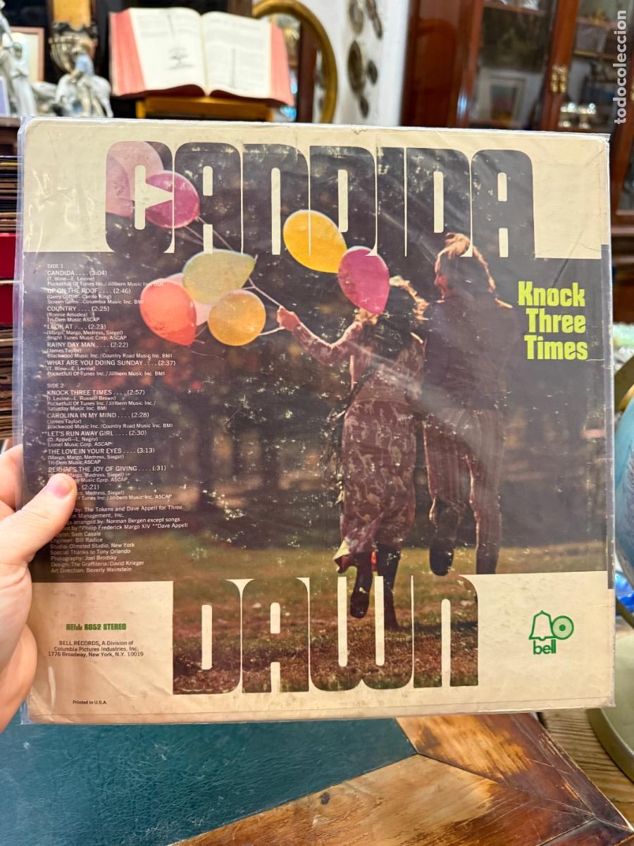 Discos de vinilo: LP CANDIDA DAWN KNOCK THREE TIMES - Foto 2