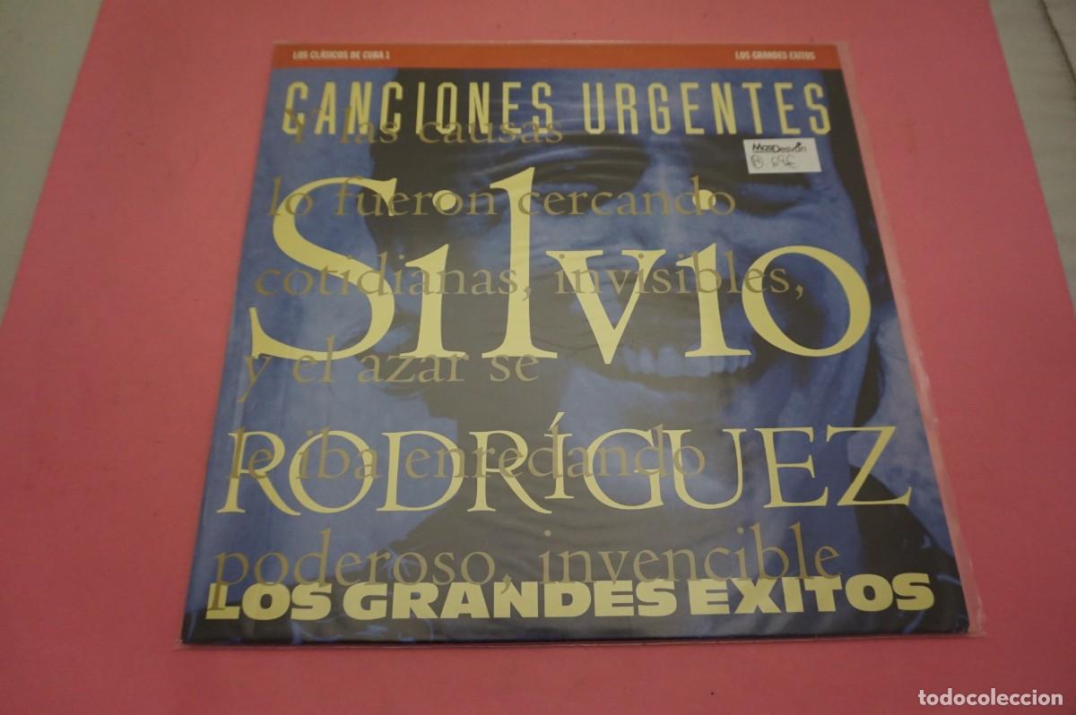 Discos de vinilo: LP - SILVIO RODRIGUEZ - CANCIONES URGENTES - LOS GRANDES EXITOS - DISCO COMO NUEVO
