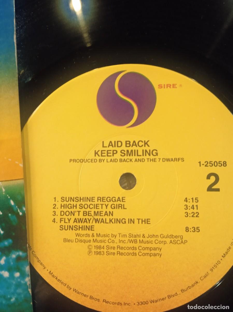 Discos de vinilo: LAID BACK- ... KEEP SMILING! LP USA CON VERSI&Oacute;N LARGA DE &rdquo;WHITE HORSE&rdquo; - Foto 3