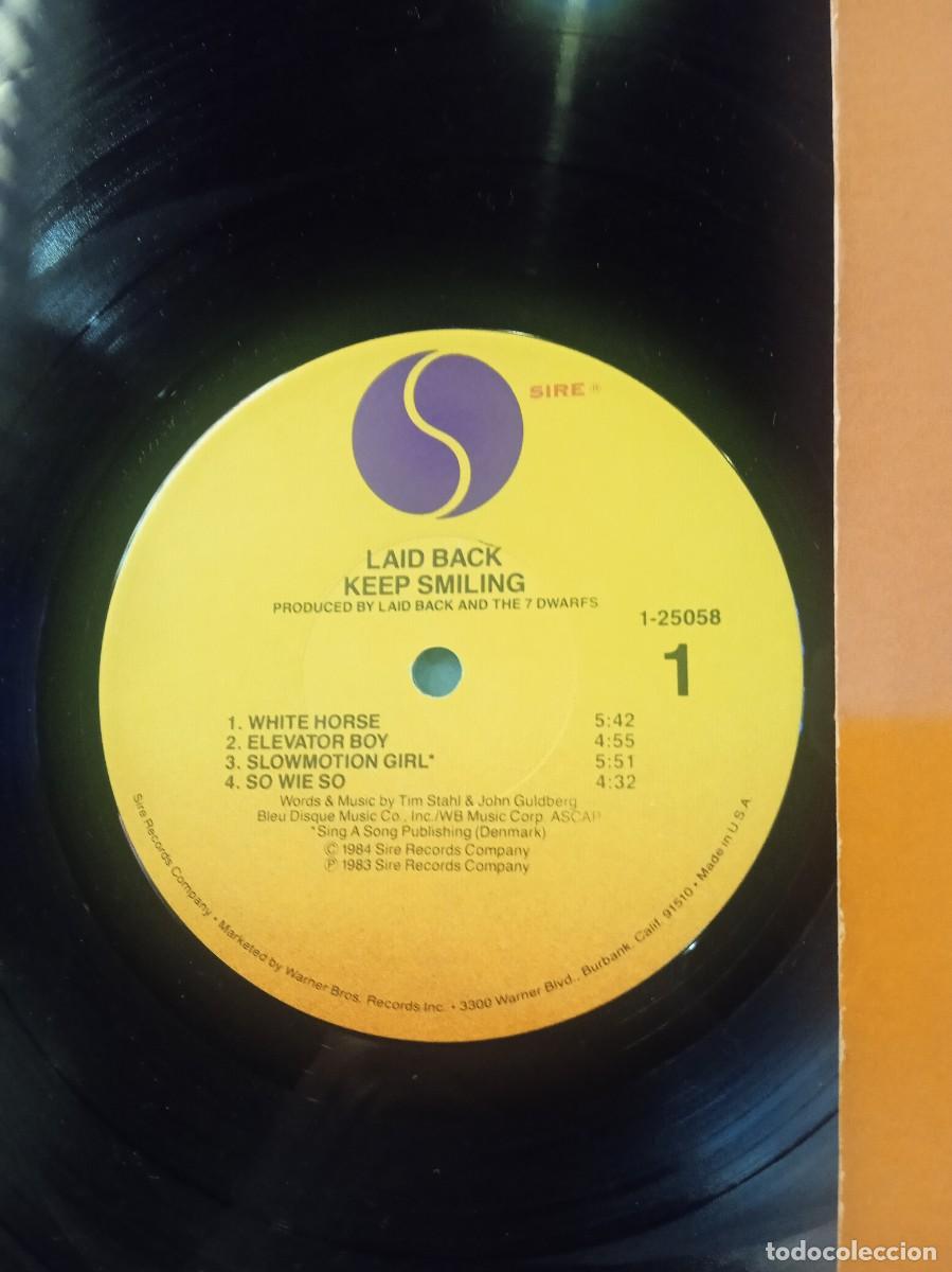 Discos de vinilo: LAID BACK- ... KEEP SMILING! LP USA CON VERSI&Oacute;N LARGA DE &rdquo;WHITE HORSE&rdquo; - Foto 4