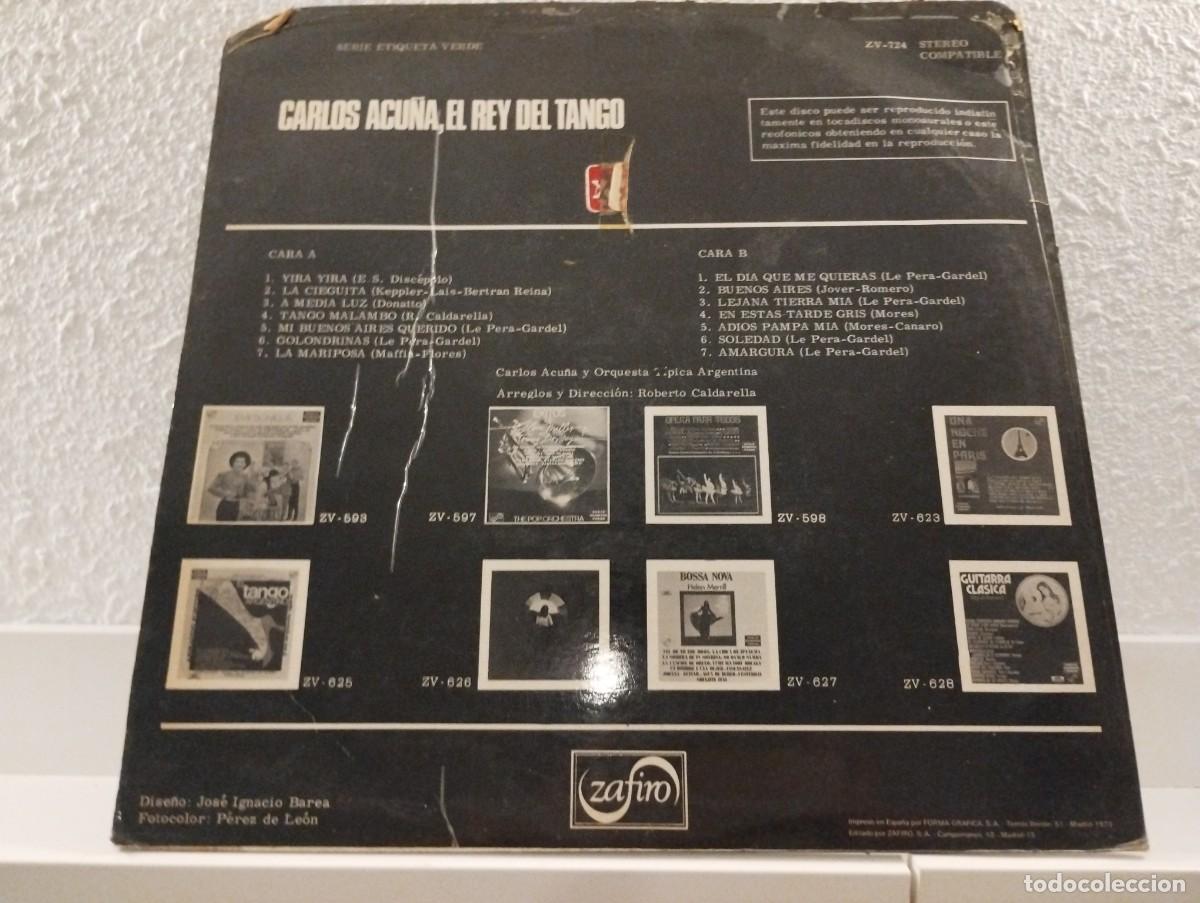 Discos de vinilo: Discos de Carlos Acu&ntilde;a &rdquo;El Rey del Tango&rdquo; - Foto 2