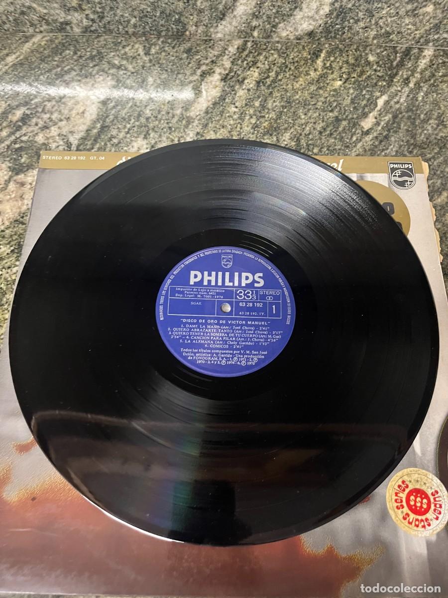 Discos de vinilo: V&iacute;ctor Manuel Disco De Oro De Victor Manuel - Foto 3