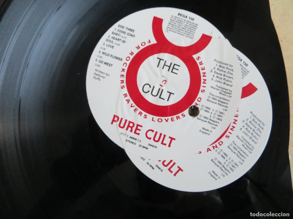 Discos de vinilo: The Cult - Pure Cult (2xLP) MUY RARO !!ERROR DE FABRICA , DOBLE ETIQUETADO