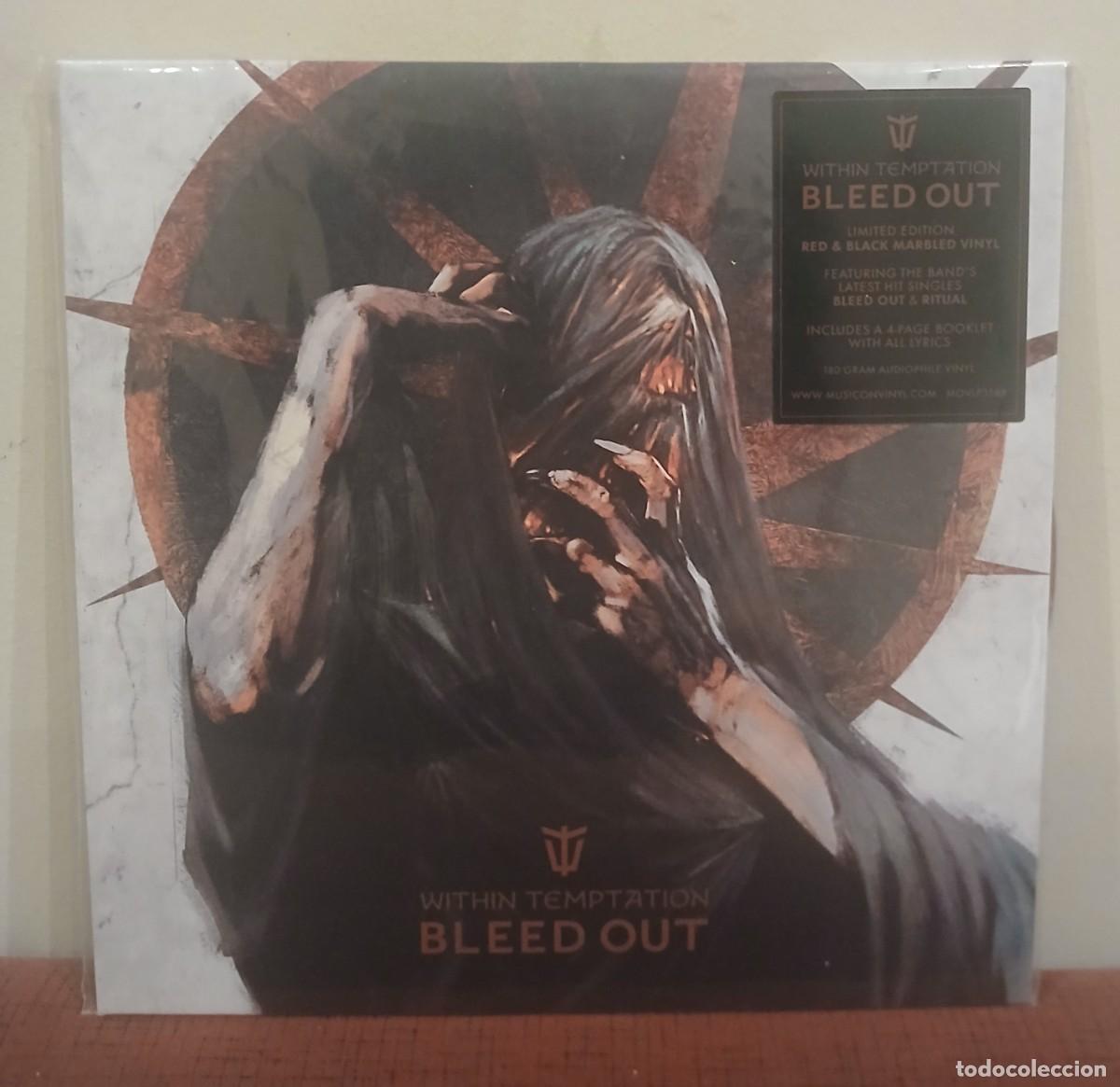 Discos de vinilo: VINILO BLEED OUT - LP NUEVO DE WITHIN TEMPTATION EN COLOR AMARMOLADO ROJO Y NEGRO