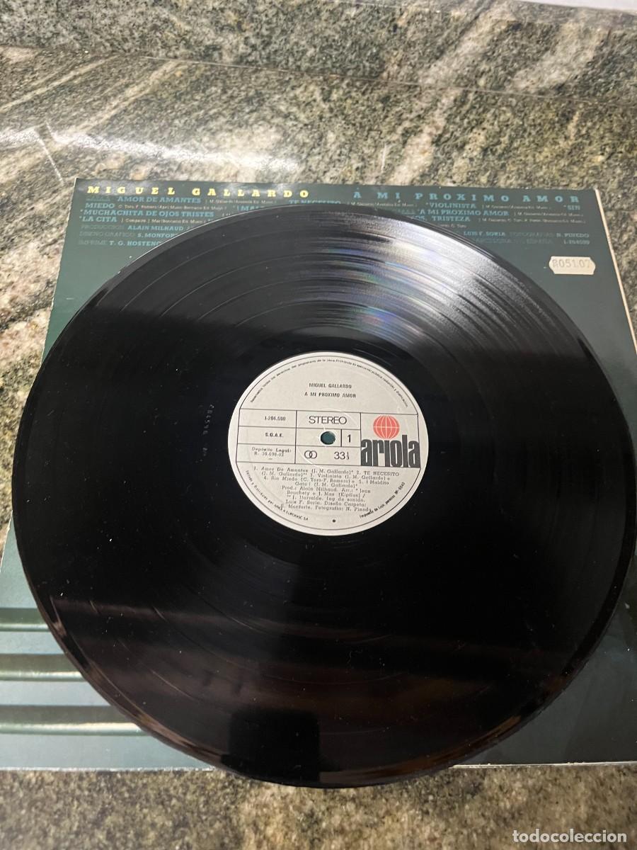 Discos de vinilo: Miguel Gallardo A Mi Pr&oacute;ximo Amor - Foto 3