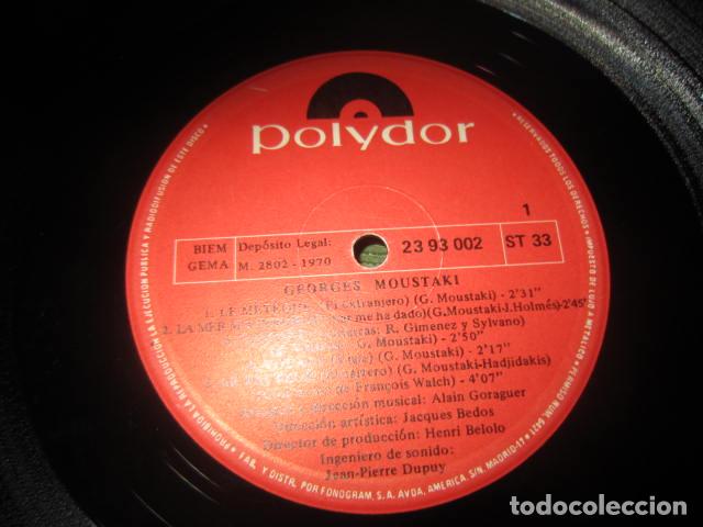 Discos de vinilo: GEORGES MOUSTAKI - GEORGES MOUSTAKI LP - ORIGINAL ESPA&Ntilde;OL - POLYDOR 1970 - SOLO DISCO SIN FUNDA