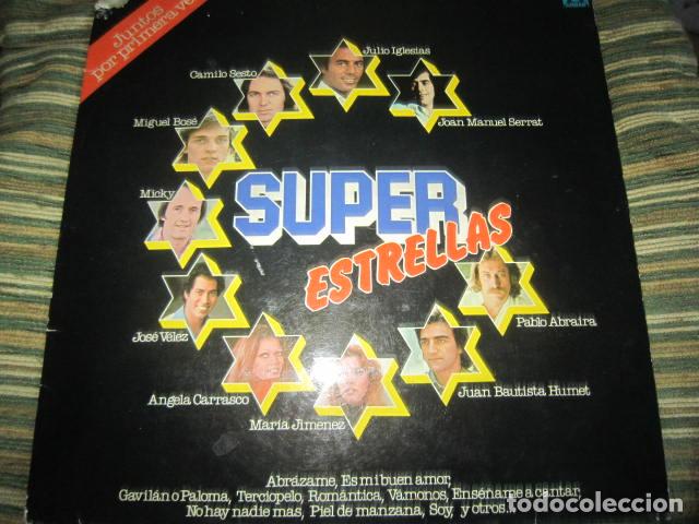 Discos de vinilo: SUPER ESTRELLAS LP - VARIOS INTERPRETES - ORIGINAL ESPA&Ntilde;OL - AMBAR RECORDS 1977 - STEREO