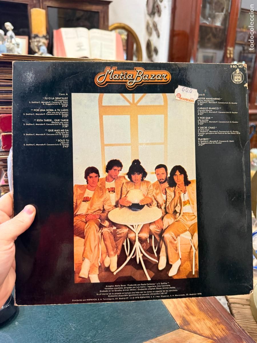 Discos de vinilo: LP MATIA BAZAR EN ESPA&Ntilde;OL - SENCILLEZ - Foto 2