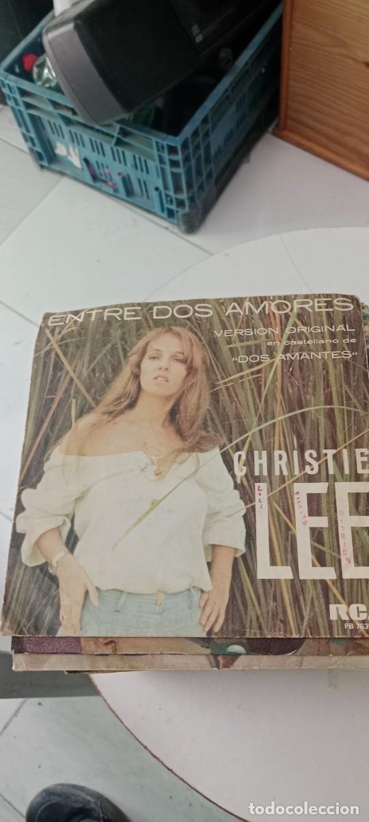 Discos de vinilo: CHRISTIE LEE ENTRE DOS AMORES DISCO ROTO DISCO 7 PULGADAS VINILO BAL-6