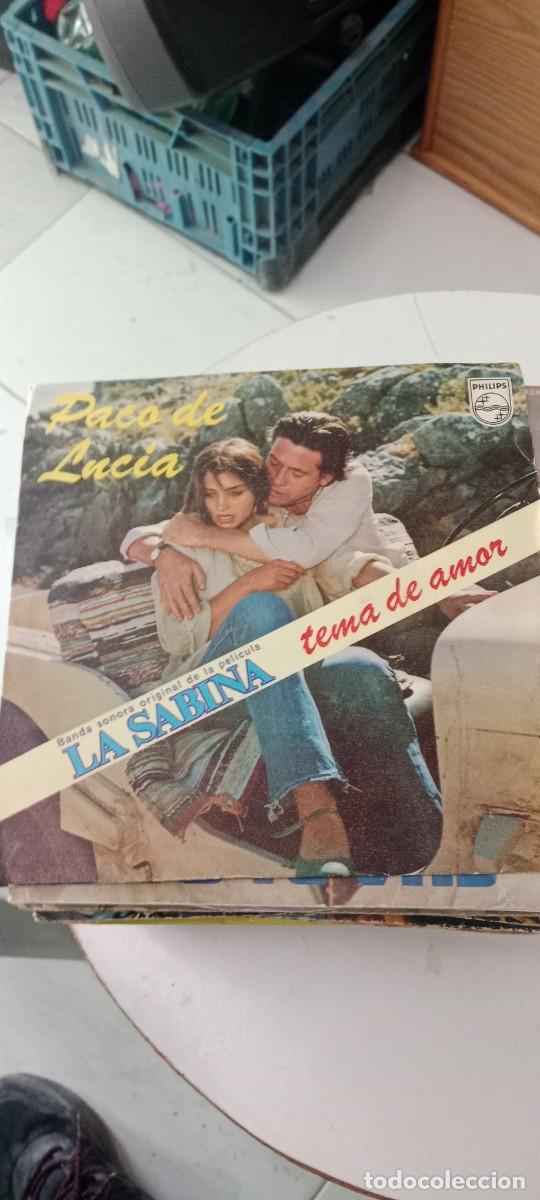 Discos de vinilo: PACO DE LUCIA LA SABINA SOLO CARATULA SIN DISCO DISCO 7 PULGADAS VINILO BAL-6