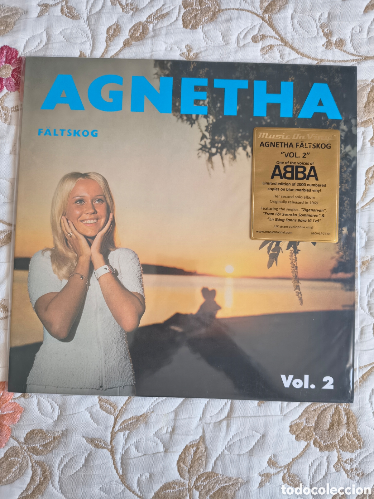Discos de vinilo: Agnetha F&auml;ltskog Vol. 2. VINILO LP AUDI&Oacute;FILO 180 GRAMOS COLOR AZUL