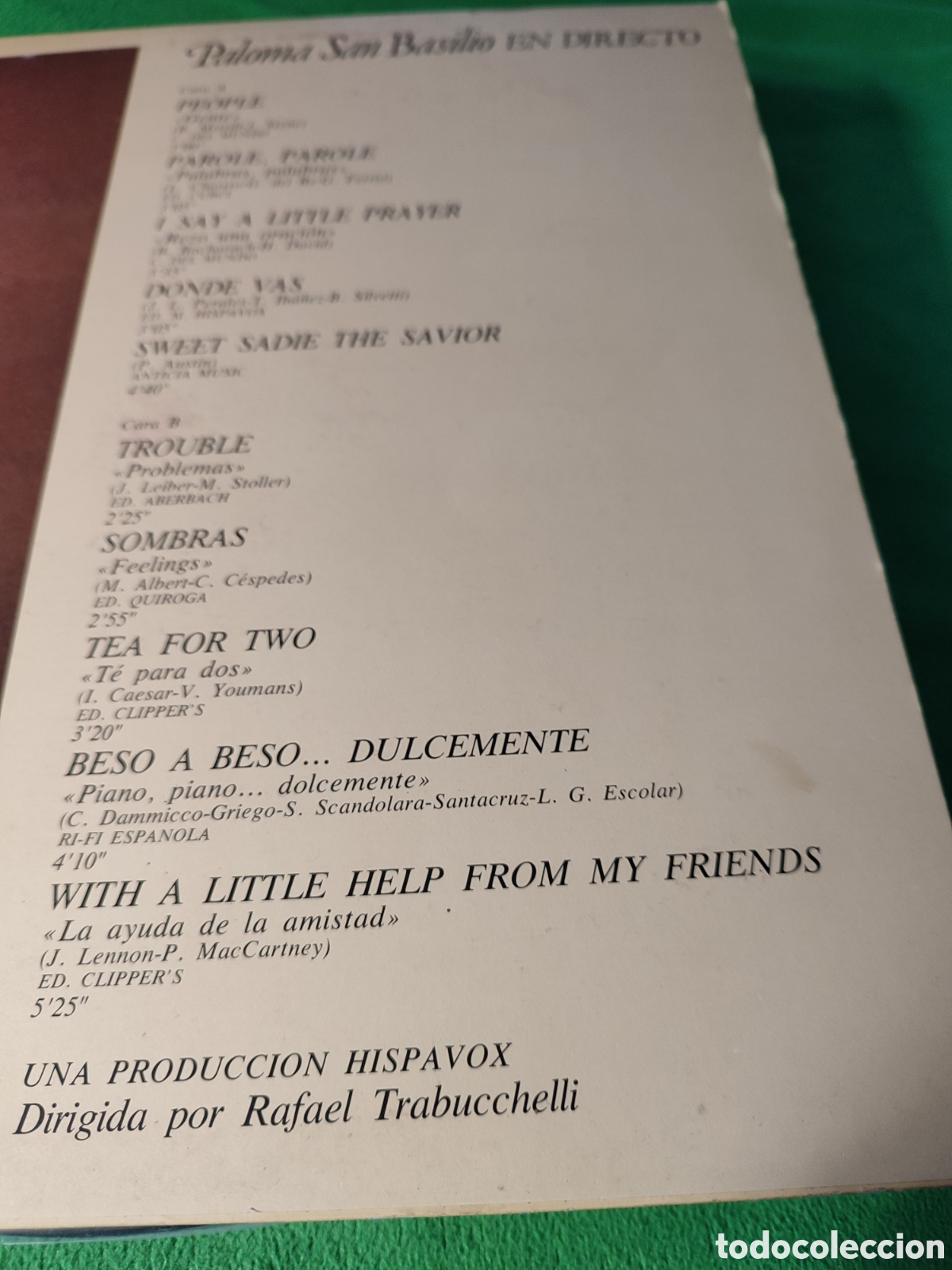 Discos de vinilo: Paloma San Basilio - En directo 1978 - Foto 4