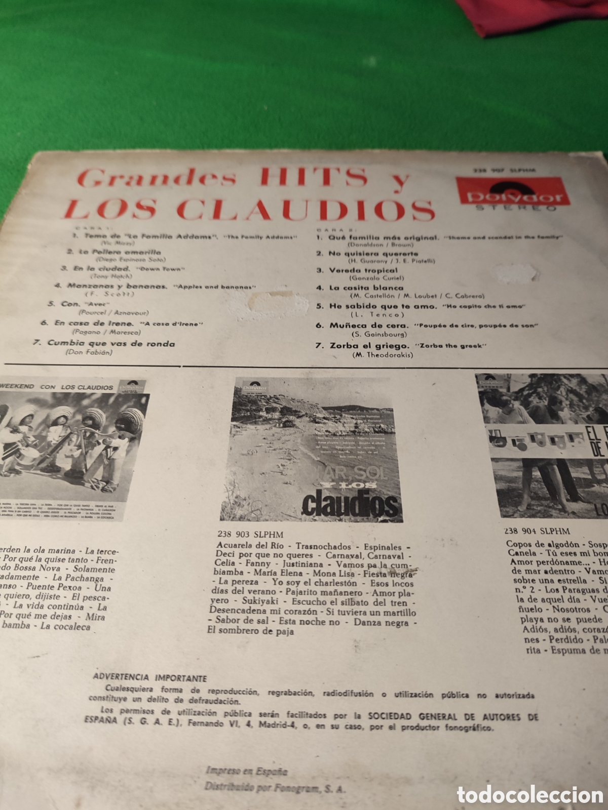 Discos de vinilo: Los Claudios - Grandes Hits y Los Claudios - Foto 2