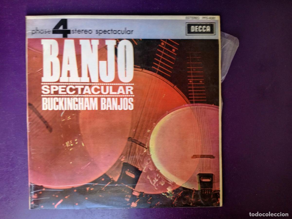 Discos de vinilo: Buckingham Banjos &ndash; Banjo Spectacular - LP DECCA 4 FASES 1970 - SIN APENAS USO - POP FOLK