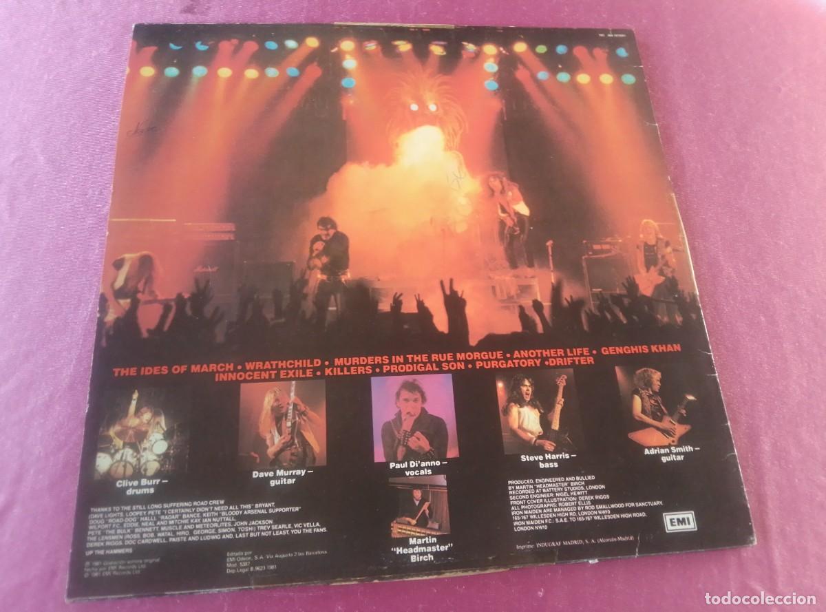 Discos de vinilo: KILLERS IRON MAIDEN 1981 LP L3 2 43 - Foto 2