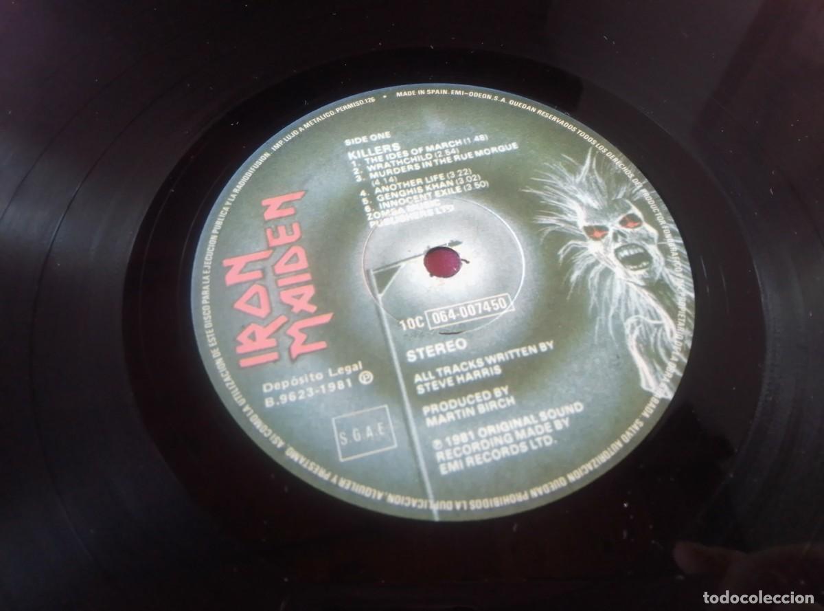 Discos de vinilo: KILLERS IRON MAIDEN 1981 LP L3 2 43 - Foto 4