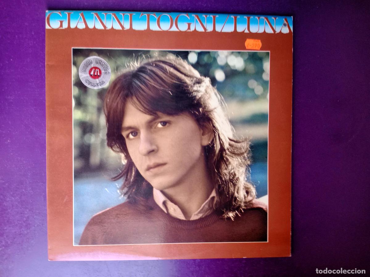 Discos de vinilo: Gianni Togni &lrm;&ndash; Luna - LP EPIC 1981 - ITALIA MELODICA POP 70'S 80'S - SIN APENAS USO