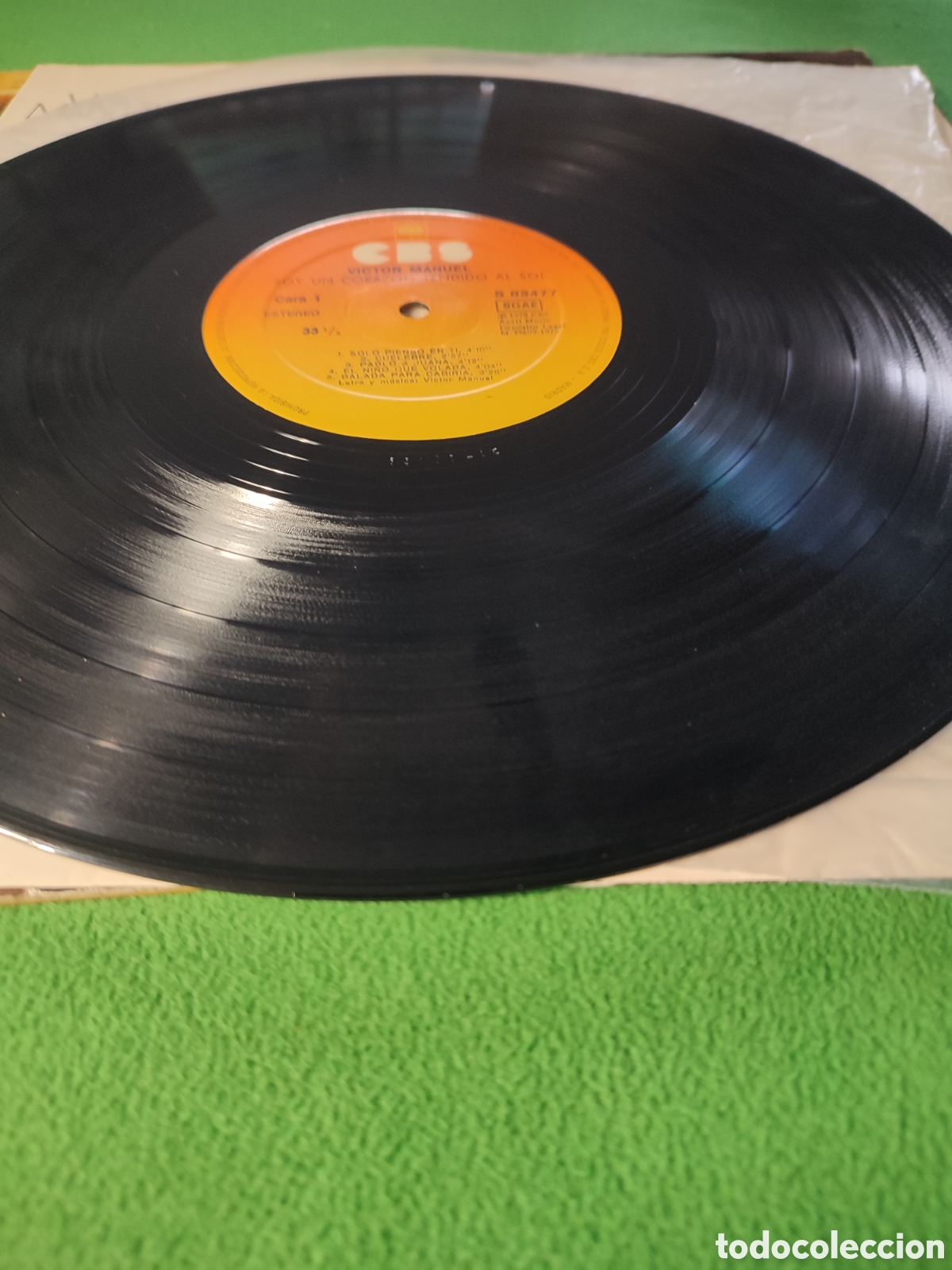 Discos de vinilo: V&iacute;ctor Manuel - Soy un coraz&oacute;n tendido al sol - Foto 3