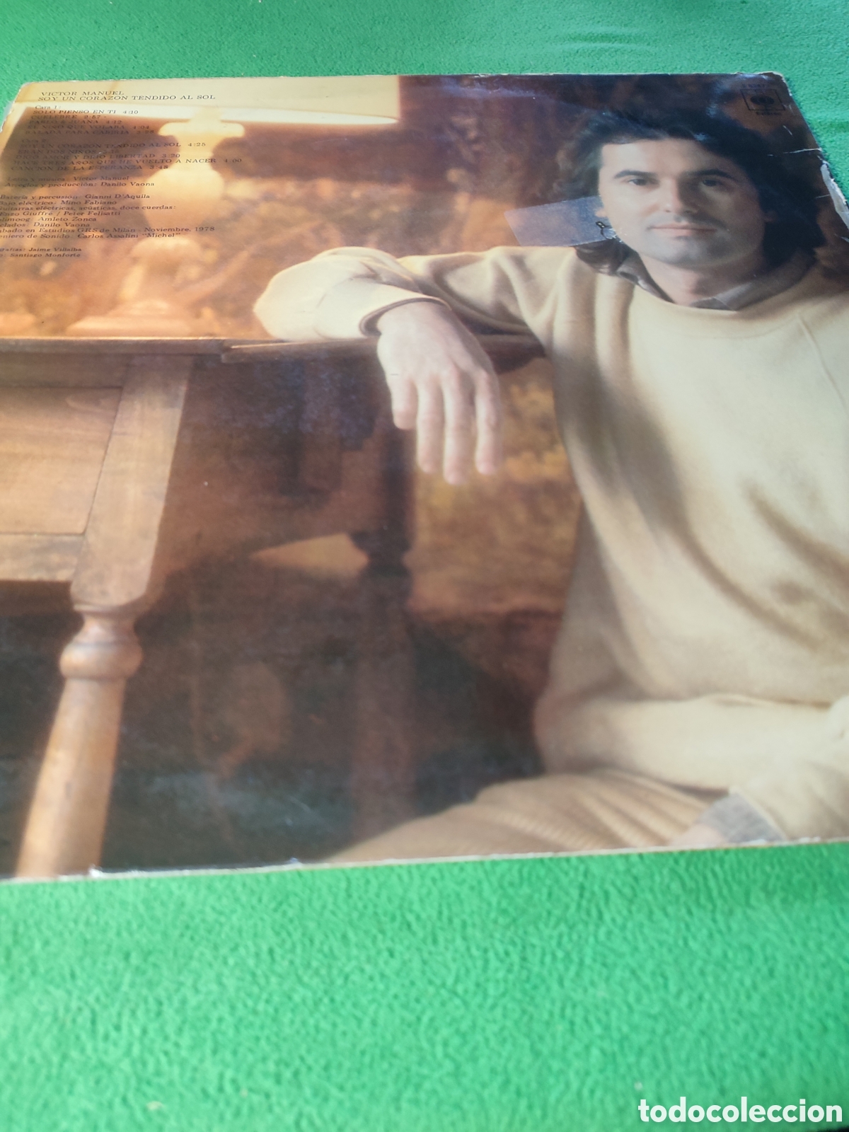 Discos de vinilo: V&iacute;ctor Manuel - Soy un coraz&oacute;n tendido al sol - Foto 4