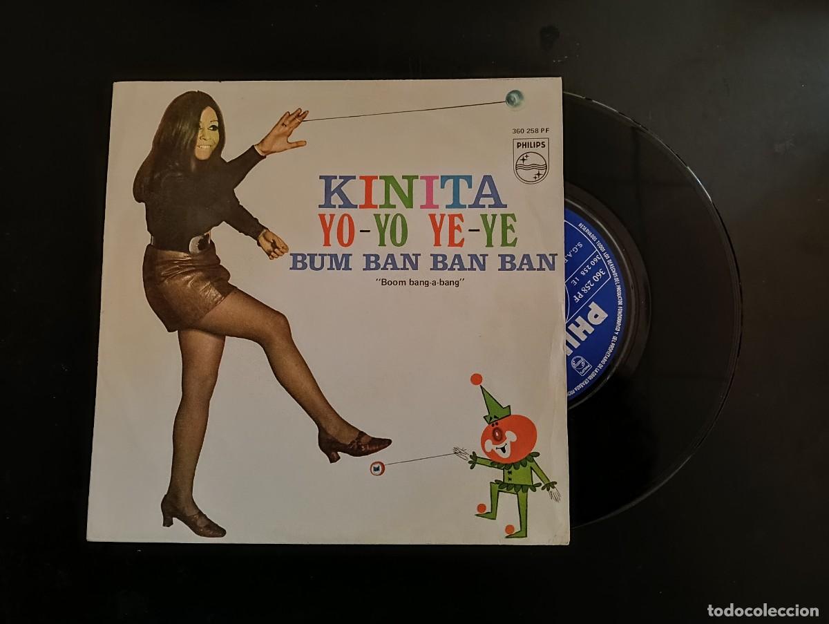 Discos de vinilo: DISCO SINGLE VINILO PHILIPS 1969 - KINITA - YO YO YE YE - BUM BAN BAN BAN - PERFECTO ESTADO