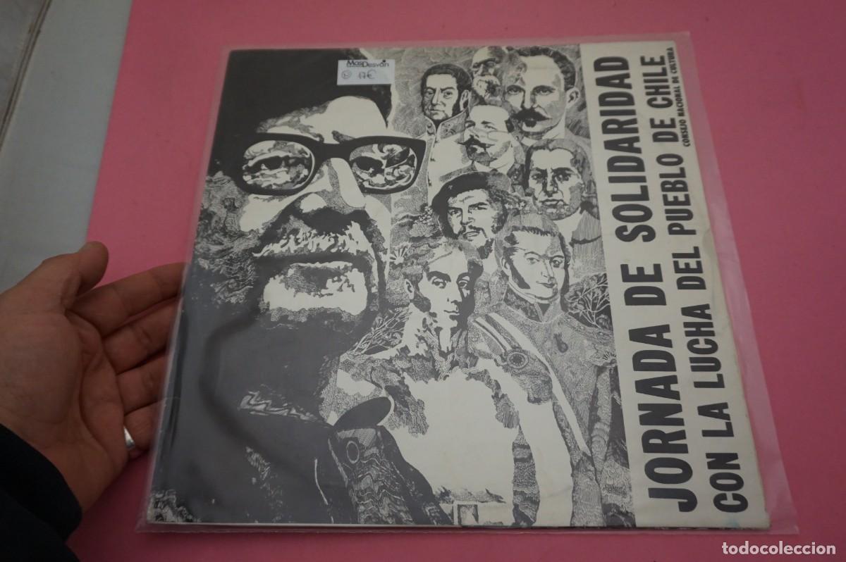 Discos de vinilo: LP - JORNADA DE SOLIDARIDAD CON LA LUCHA DEL PUEBLO DE CHILE - VINILO EN EXCELENTE ESTADO