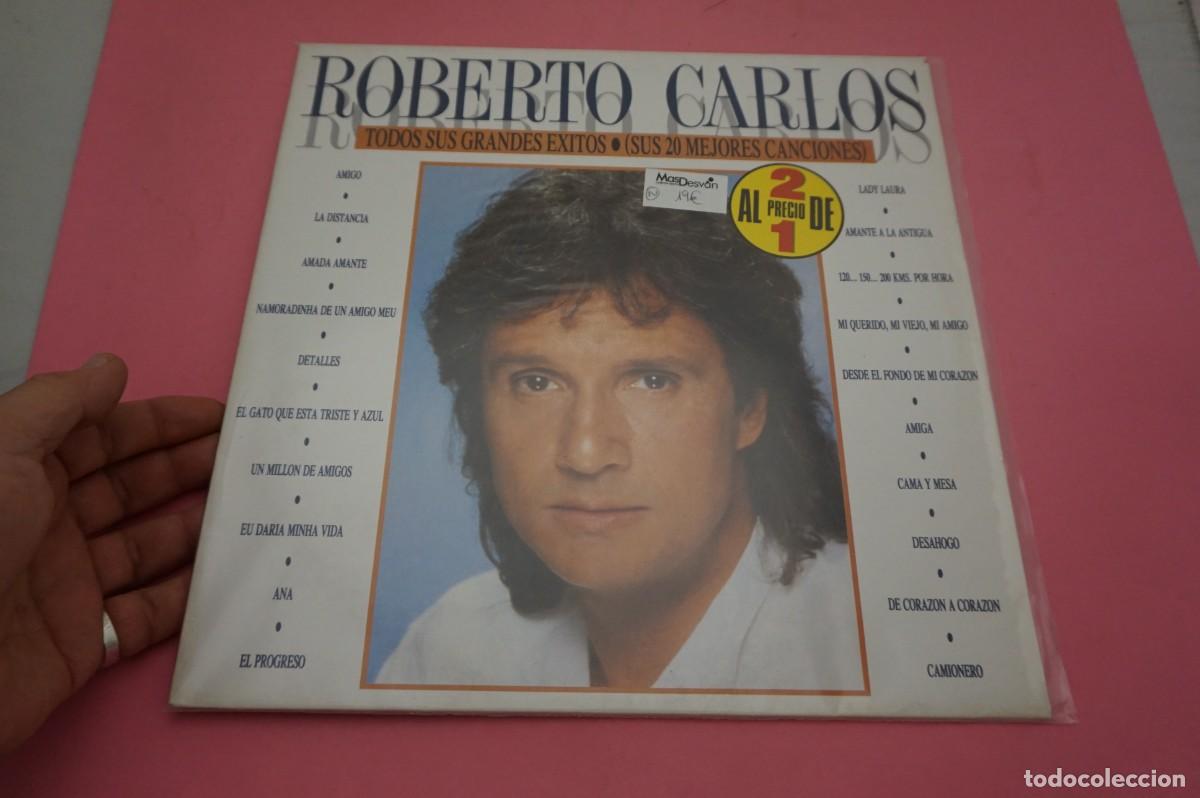 Discos de vinilo: DOBLE LP - ROBERTO CARLOS - TODOS SUS GRANDES EXITOS SUS 20 MEJORES - VINILO EN EXCELENTE ESTADO