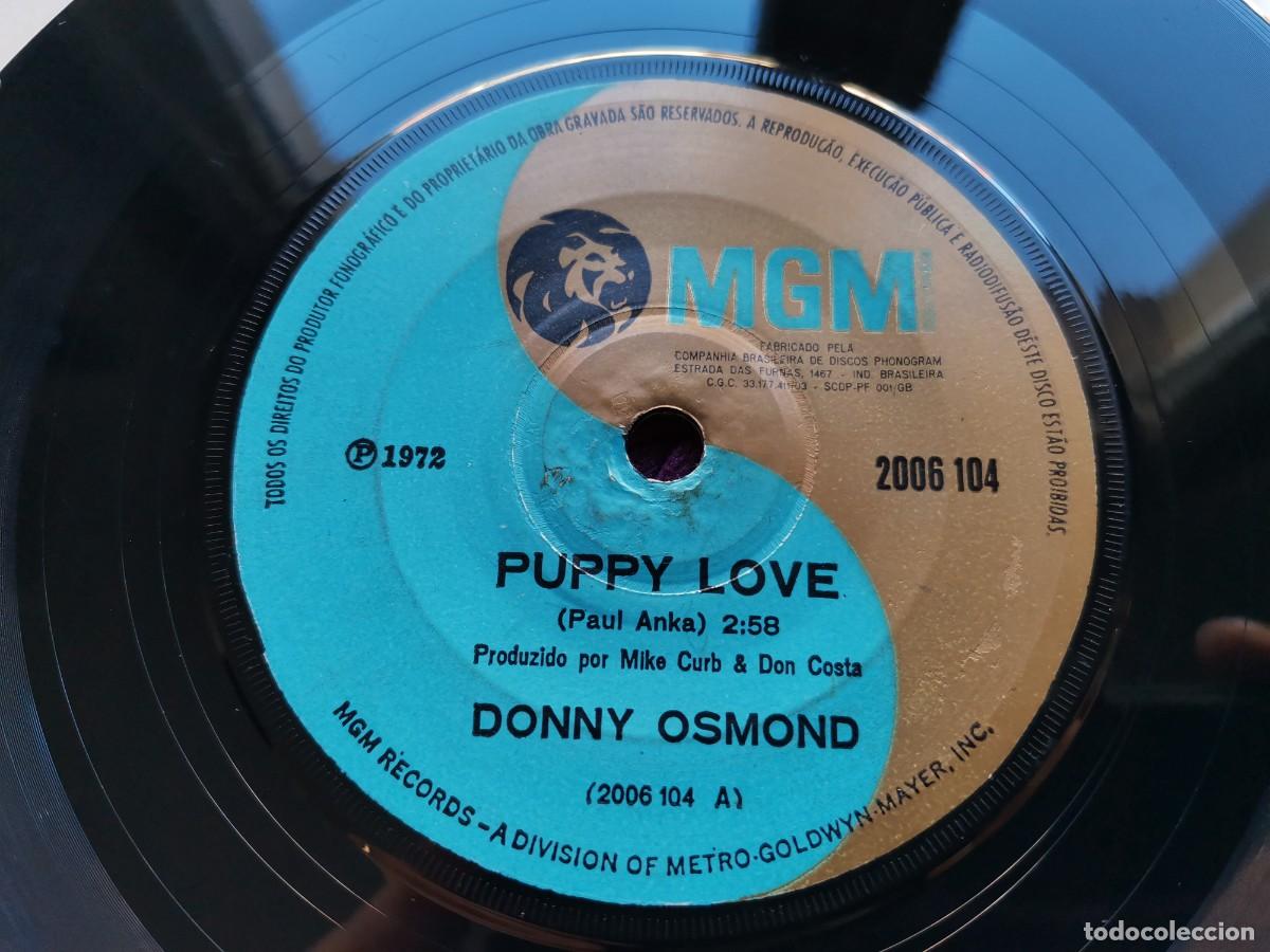 Discos de vinilo: Donny Osmond &ndash; Puppy Love Vinilo 7&rdquo; Single 1972 Brazil 2006 104