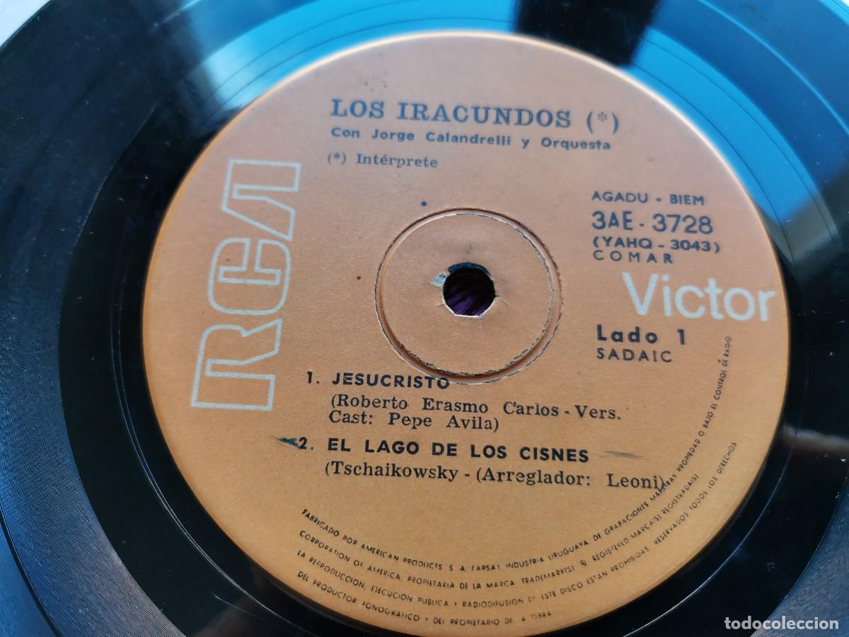 Discos de vinilo: Los Iracundos Con Jorge Calandrelli &ndash; Jesucristo EP Vinilo 7&rdquo; EP 1971 Uruguay 3AE-3728