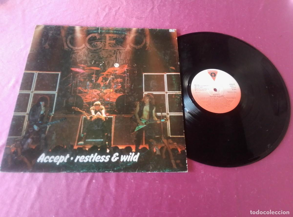 Discos de vinilo: ACCEPT RESTLESS AND WILD 1987 LP L3 2 43
